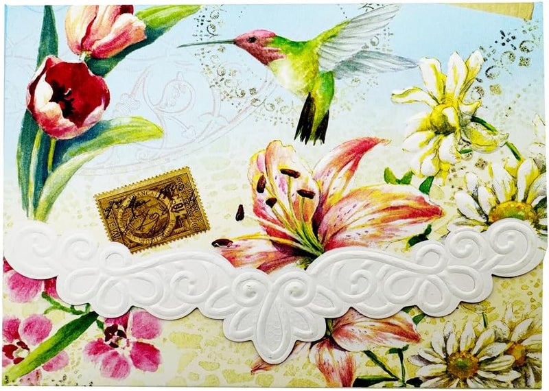 Poster Foundry Set of 3 - Floral Delights Portfolio Boxed Note Cards by Carol Wilson. 10 embossed 4x5 Die-Cut Notecards and Matching Envelopes in Decorative Gift Box with Magnetic Flap. NCP2501 - Image 1